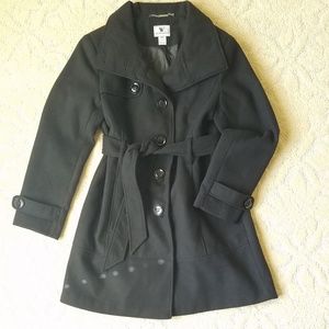 EUC-  Worthington Black Belted coat/jacket.